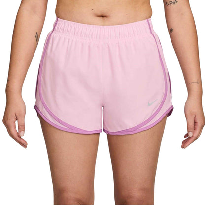 Pink Foam - Front - Nike Womens-Ladies Tempo Dri-FIT Mid Rise Running Shorts