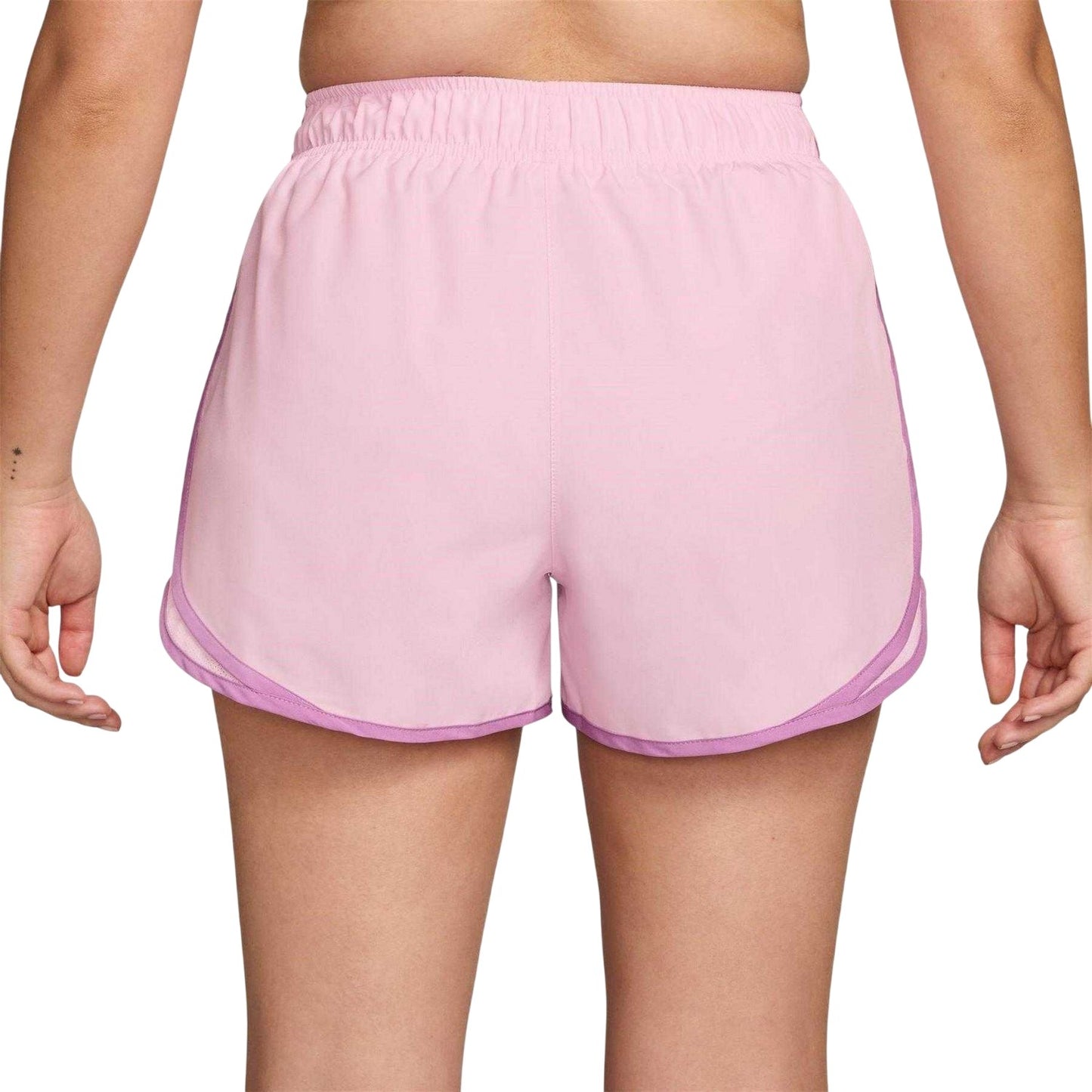 Pink Foam - Back - Nike Womens-Ladies Tempo Dri-FIT Mid Rise Running Shorts