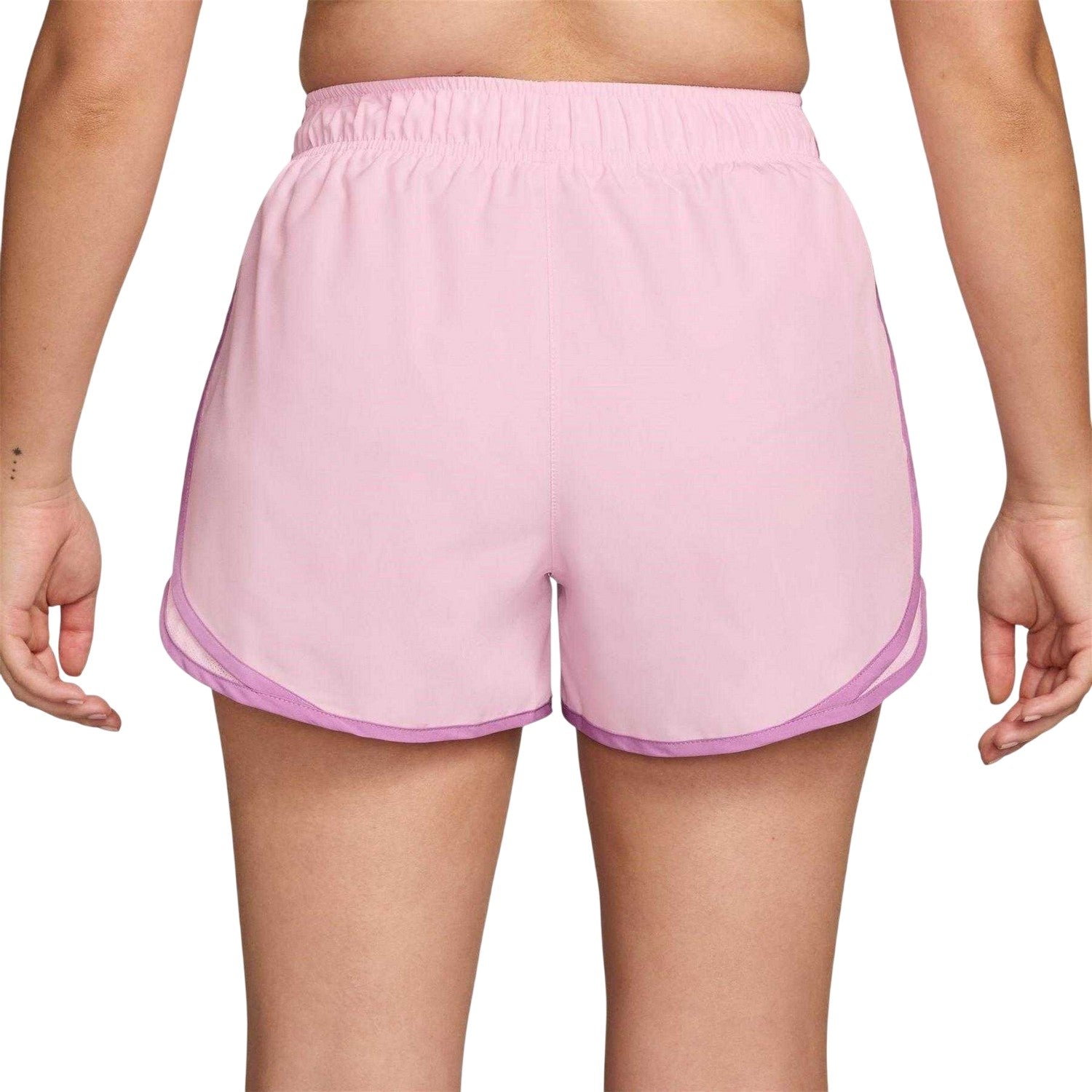 Pink Foam - Back - Nike Womens-Ladies Tempo Dri-FIT Mid Rise Running Shorts