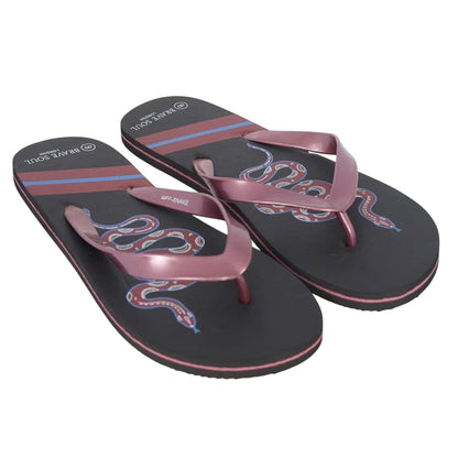 Black - Side - Brave Soul Mens Flip Flops