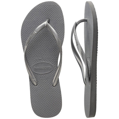 Steel Grey - Lifestyle - Havaianas Womens-Ladies Slim Flip Flops