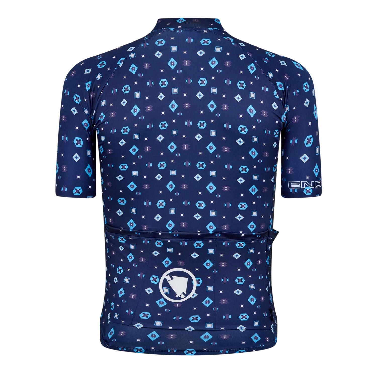 Blue - Back - Endura Mens Supercraft Regular Cycling Jersey