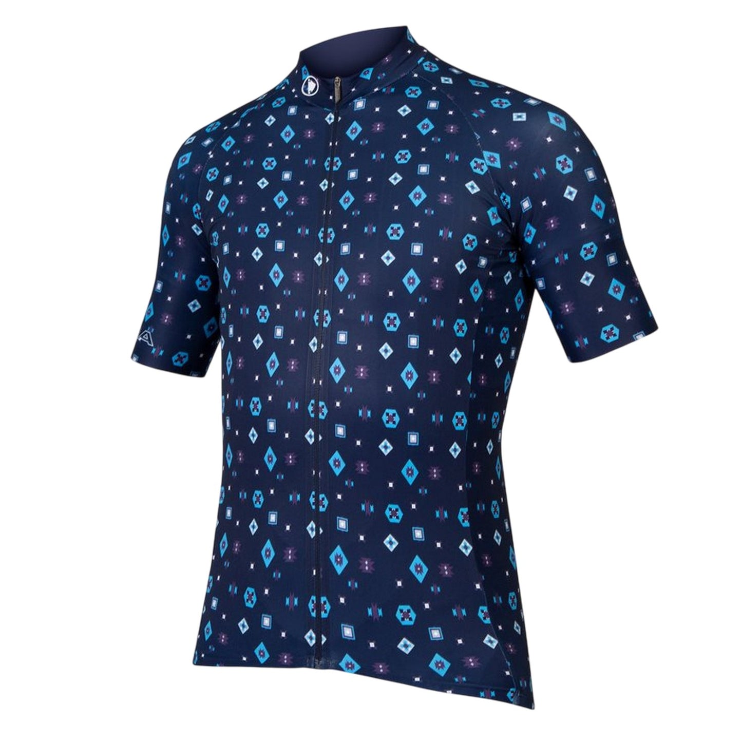 Blue - Side - Endura Mens Supercraft Regular Cycling Jersey