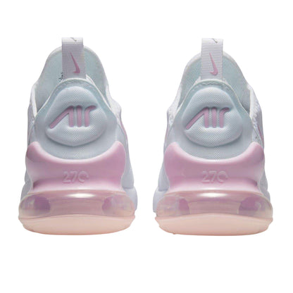 White-Pink-Grey - Back - Nike Childrens-Kids Air Max 270 Shoes