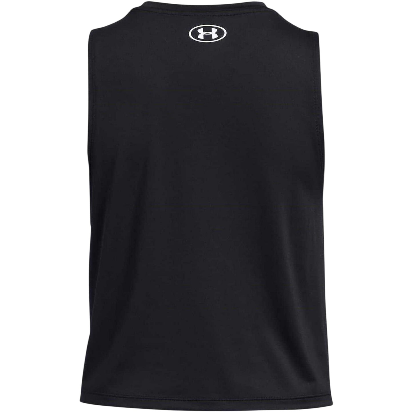 Black-White - Back - Under Armour Womens-Ladies Vanish Cropped Tank Top