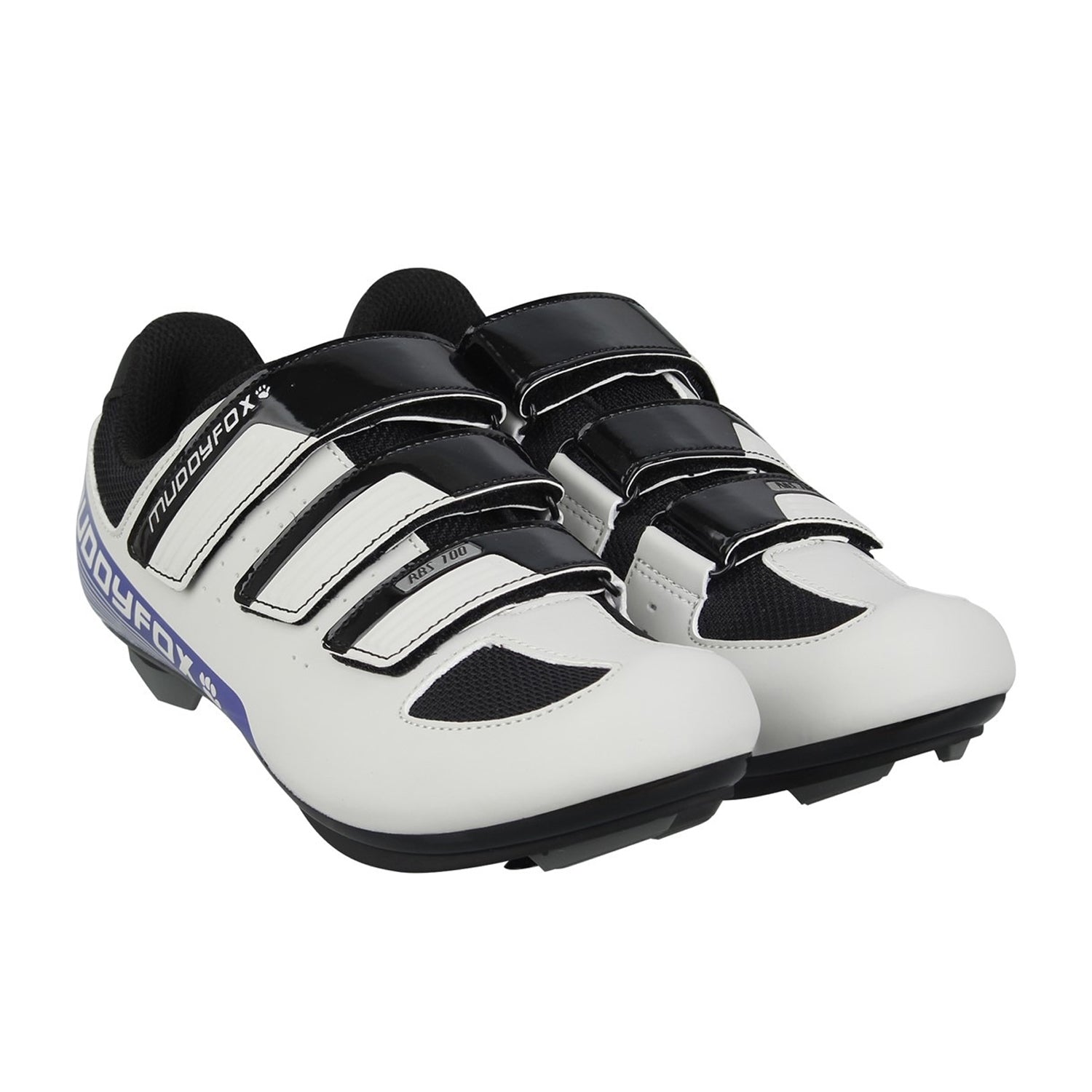White-Purple - Lifestyle - Muddyfox Womens-Ladies Rbs100 3 Straps Cycling Shoes