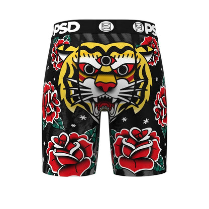 Multicoloured - Back - PSD Mens 3 Eyed Floral Tiger Boxer Briefs