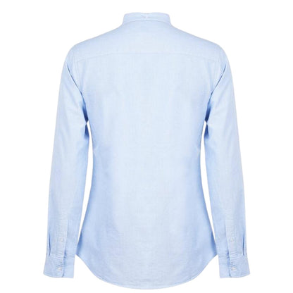 Blue - Back - Firetrap Mens Basic Oxford Cotton Button-Down Shirt