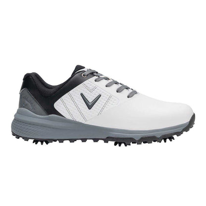 White-Blue - Front - Callaway Mens Cheviot Leather Golf Golf Shoes