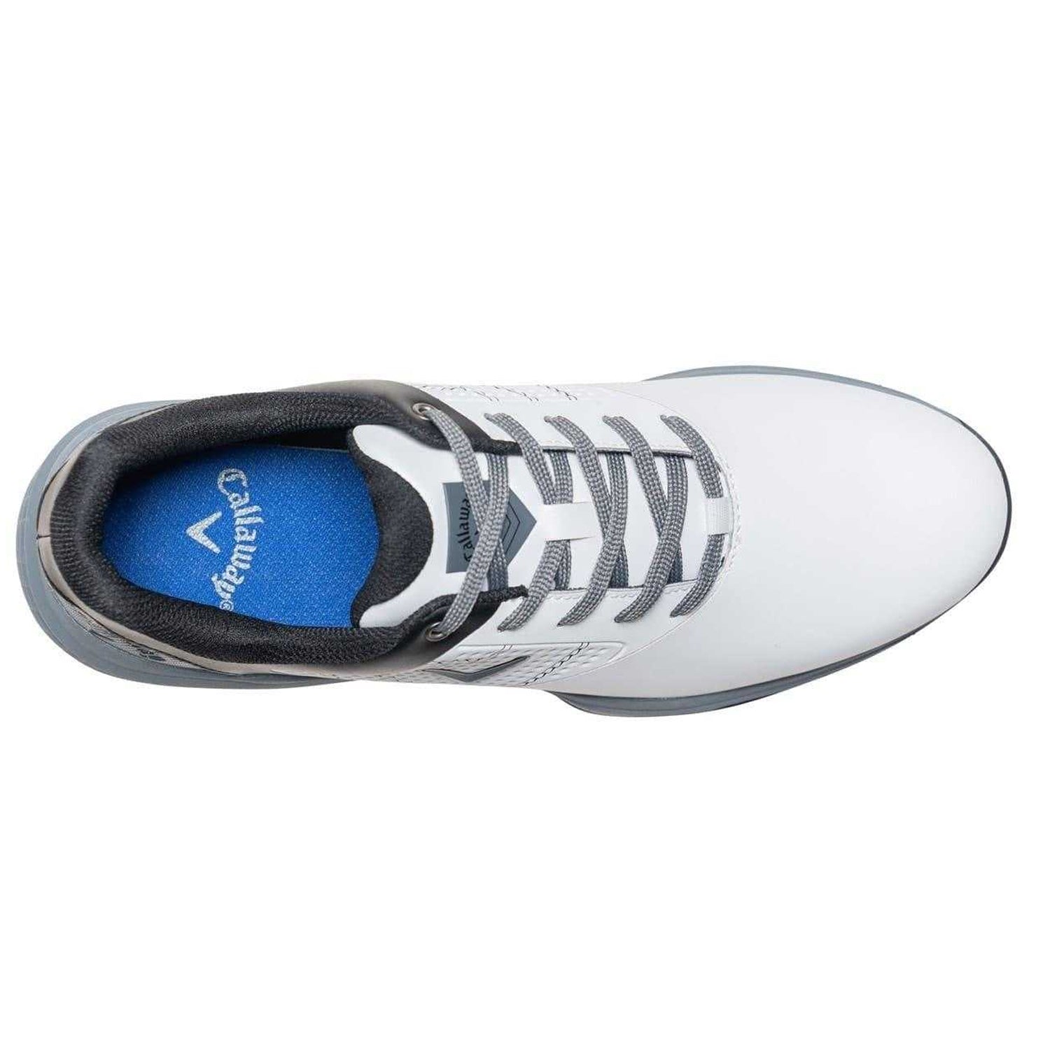 White-Blue - Back - Callaway Mens Cheviot Leather Golf Golf Shoes