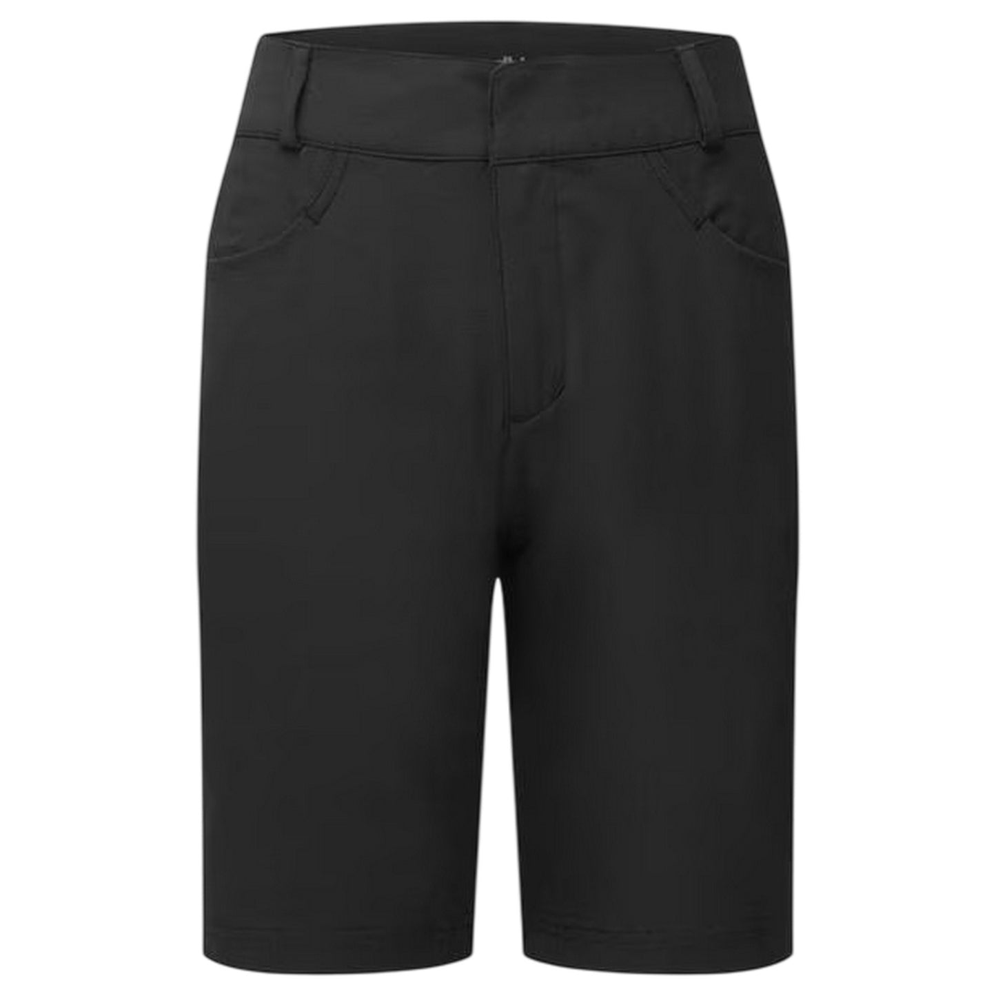 Black - Front - dhb Womens-Ladies Baggy Shorts