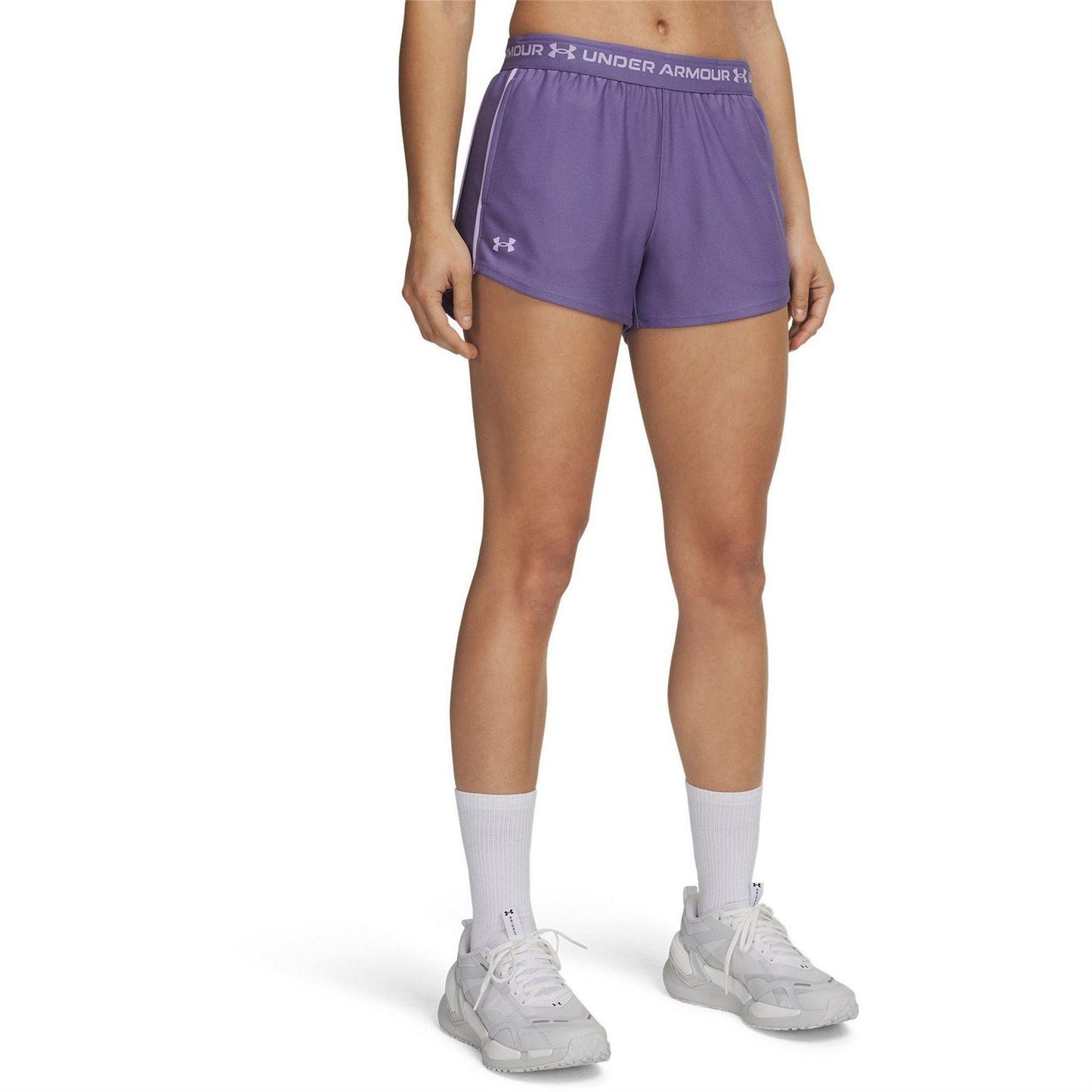 Luxe - Front - Under Armour Womens-Ladies Play Up 2 in 1 Shorts