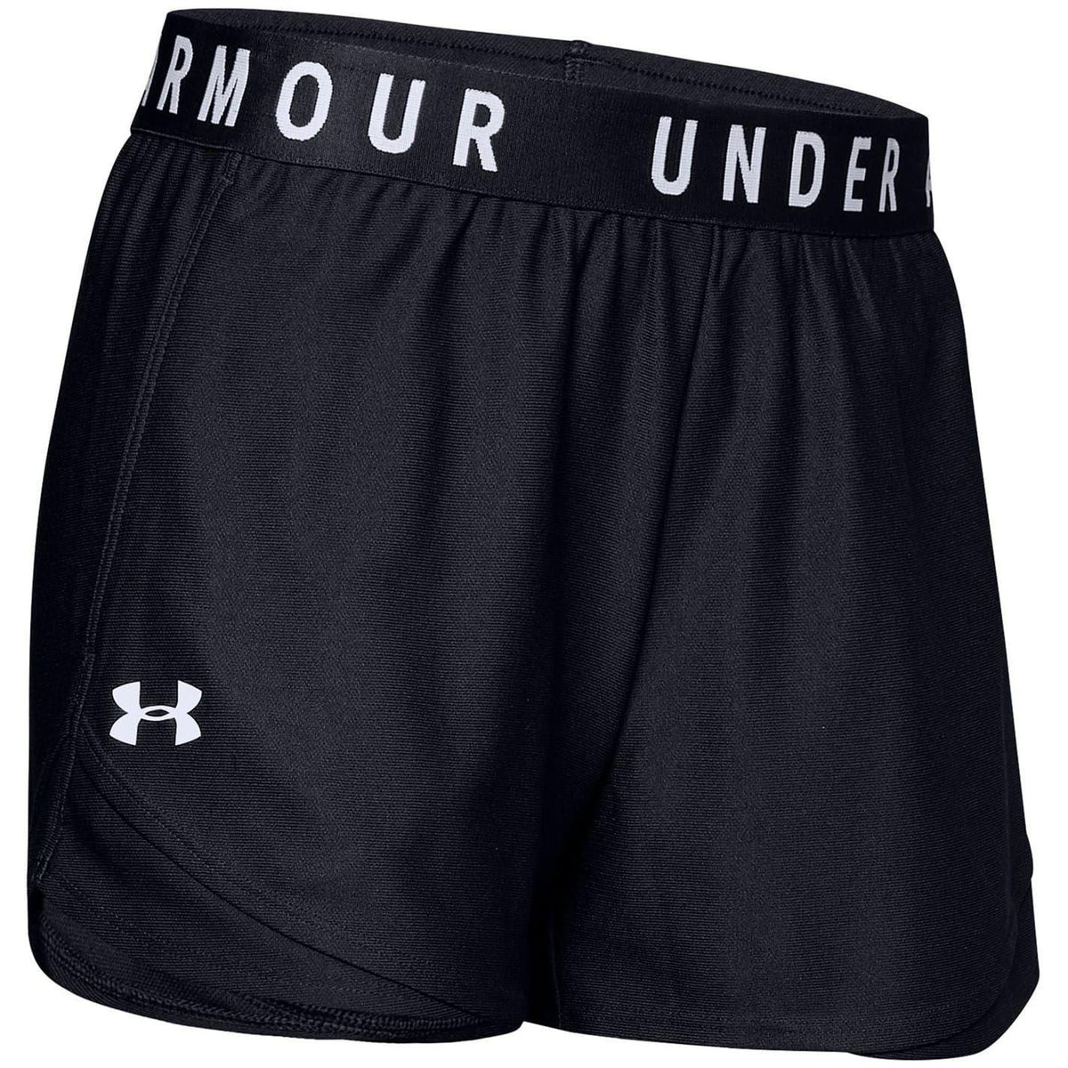 Black - Front - Under Armour Womens-Ladies Play Up 2 in 1 Shorts