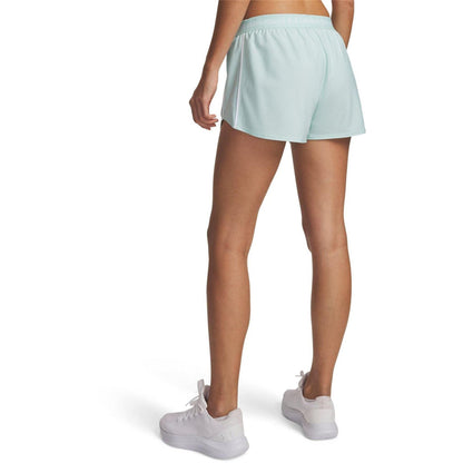 Mint - Back - Under Armour Womens-Ladies Play Up 2 in 1 Shorts