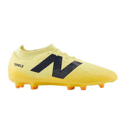 Orange-Black - Back - New Balance Mens Tekela V4+ Magique Gradient Knitted Collar Firm Ground Football Boots
