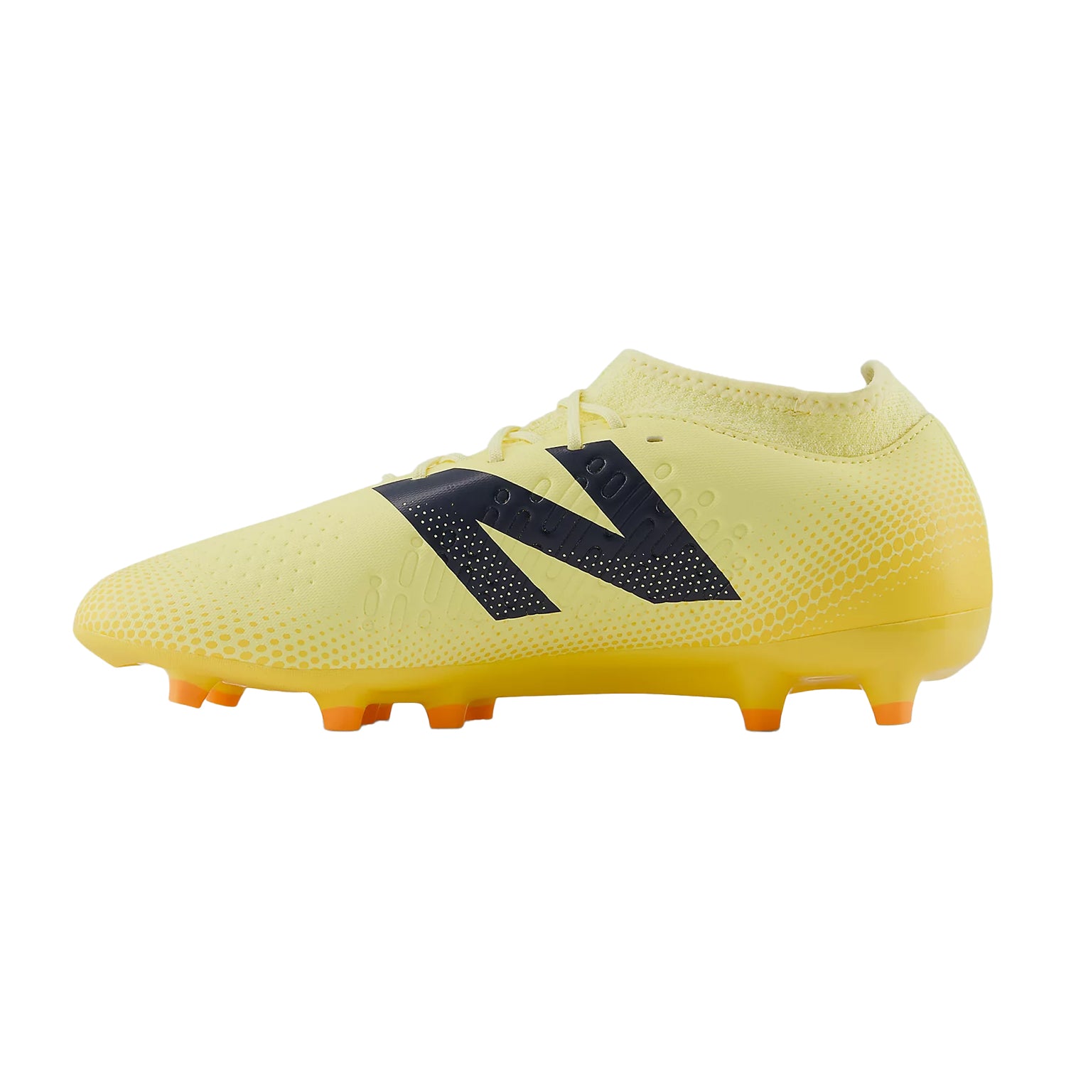 Orange-Black - Side - New Balance Mens Tekela V4+ Magique Gradient Knitted Collar Firm Ground Football Boots