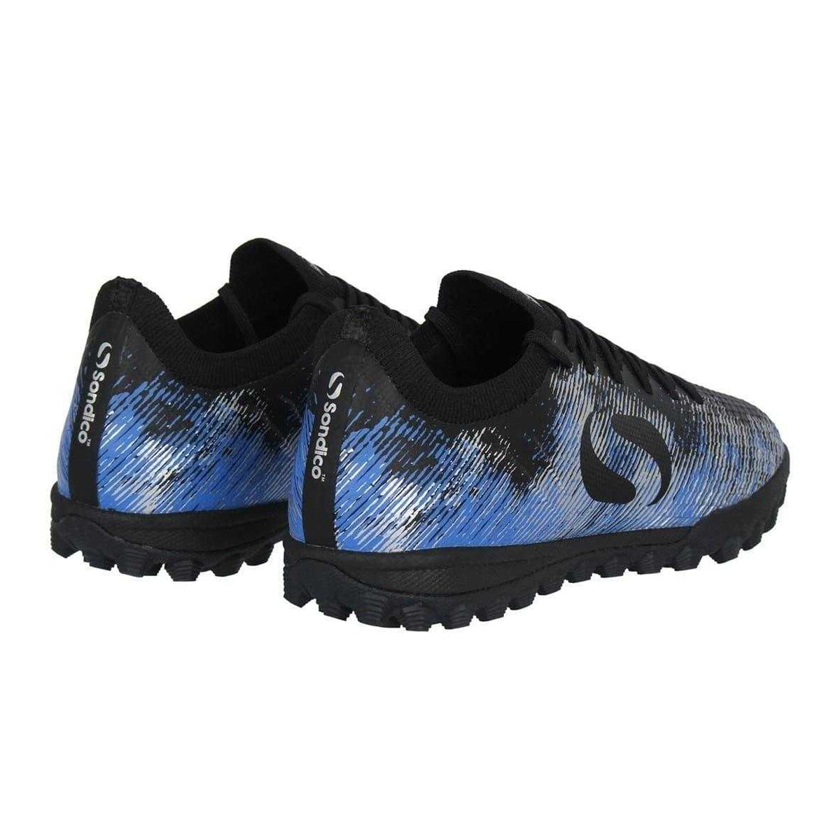 Black-Blue - Back - Sondico Childrens-Kids Blaze Astro Turf Trainers
