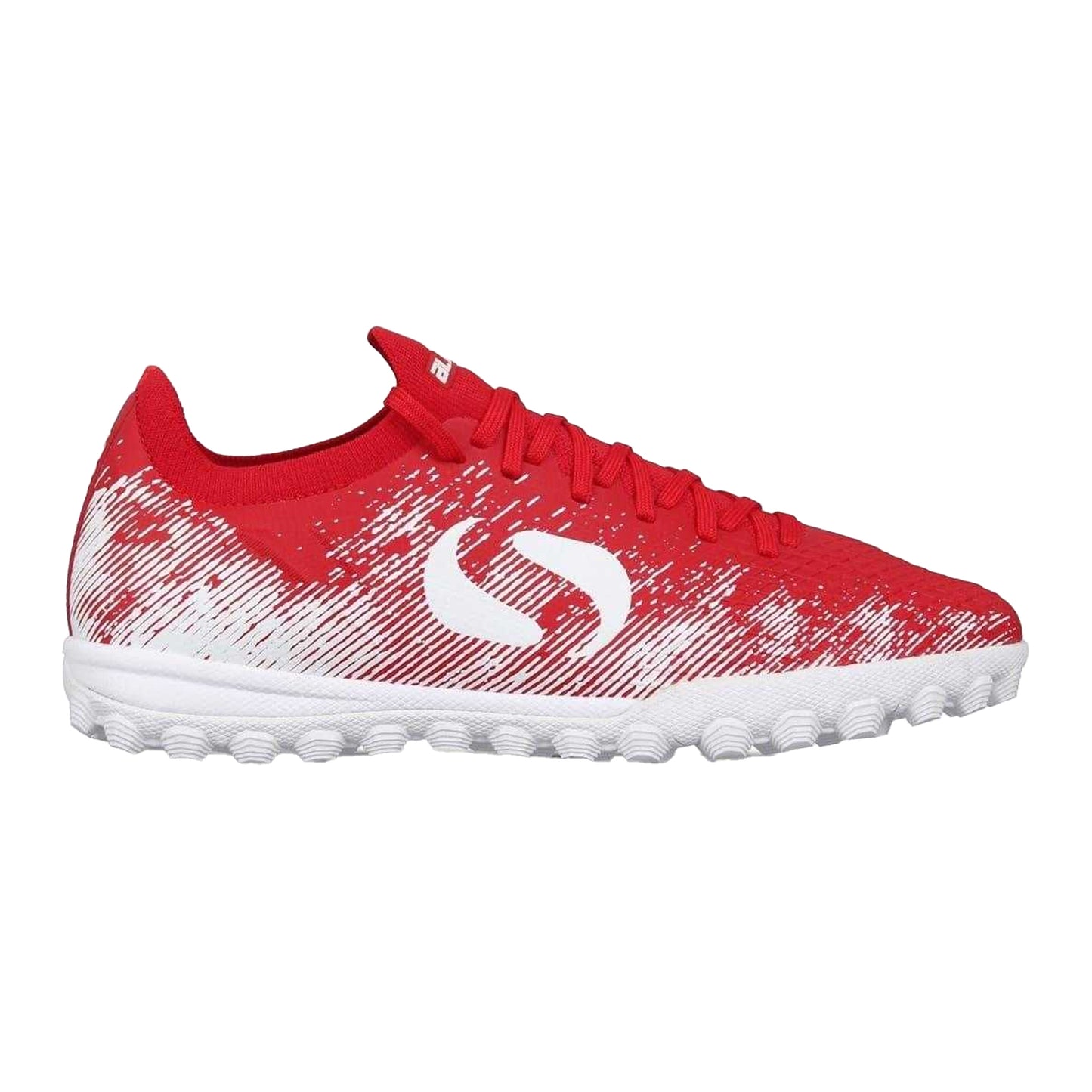 Red-White - Front - Sondico Childrens-Kids Blaze Astro Turf Trainers