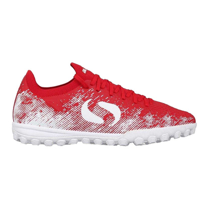Red-White - Front - Sondico Childrens-Kids Blaze Astro Turf Trainers