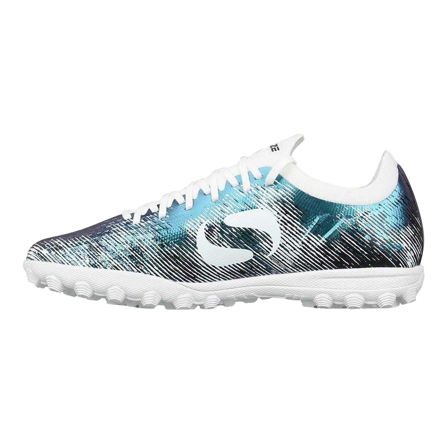 Turquoise - Side - Sondico Childrens-Kids Blaze Astro Turf Trainers