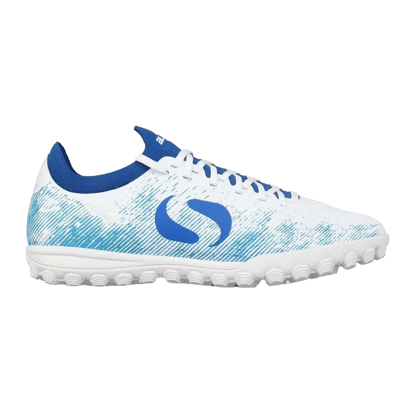 White-Blue - Front - Sondico Childrens-Kids Blaze Astro Turf Trainers