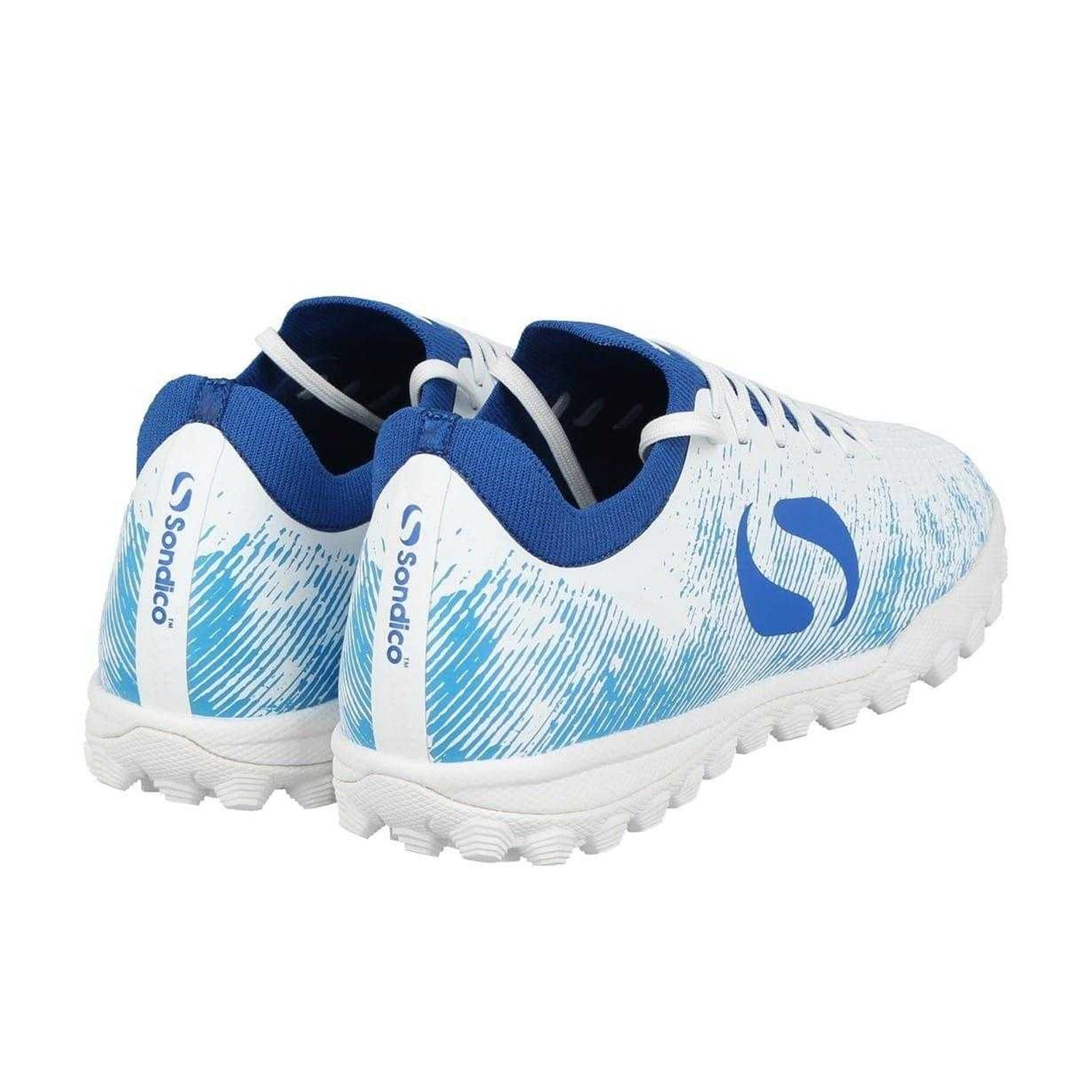 White-Blue - Back - Sondico Childrens-Kids Blaze Astro Turf Trainers