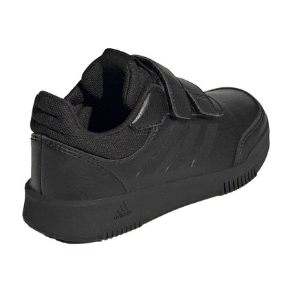 Triple Black - Back - Adidas Boys Tensaur Hook and Loop Trainers
