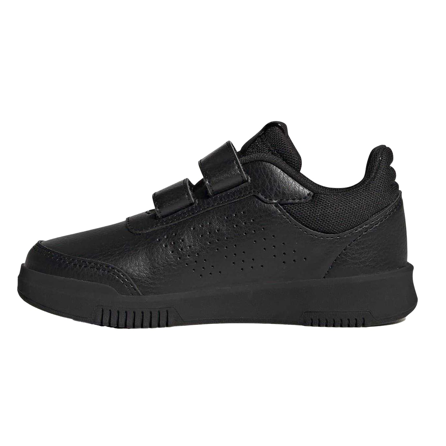 Triple Black - Side - Adidas Boys Tensaur Hook and Loop Trainers