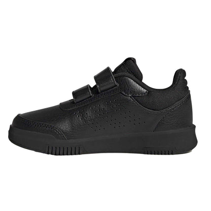 Triple Black - Side - Adidas Boys Tensaur Hook and Loop Trainers