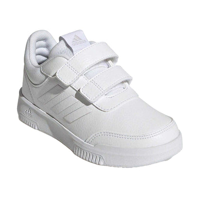 White - Pack Shot - Adidas Boys Tensaur Hook and Loop Trainers