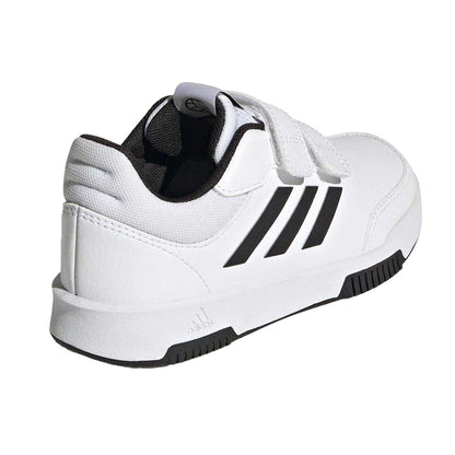 White-Black - Back - Adidas Boys Tensaur Hook and Loop Trainers