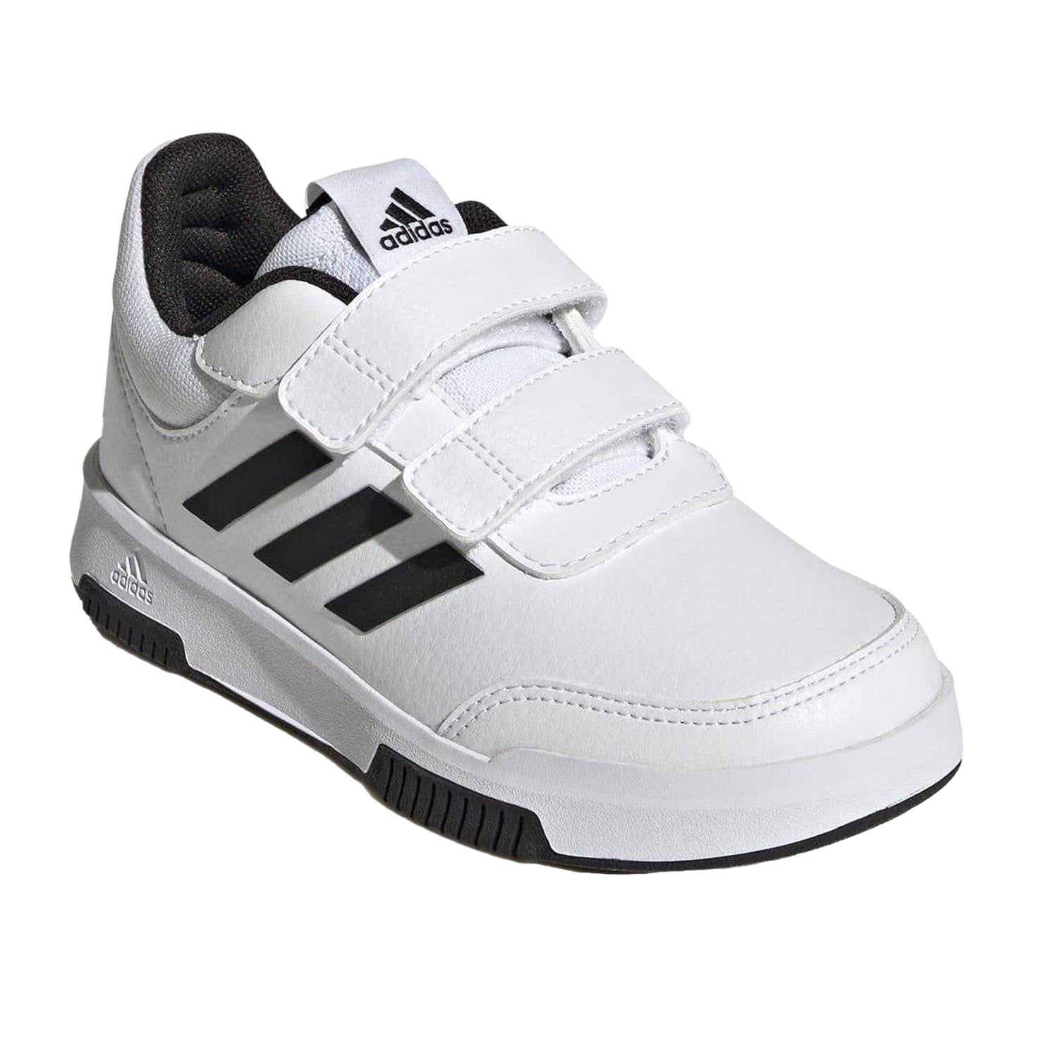 White - Close up - Adidas Boys Tensaur Hook and Loop Trainers