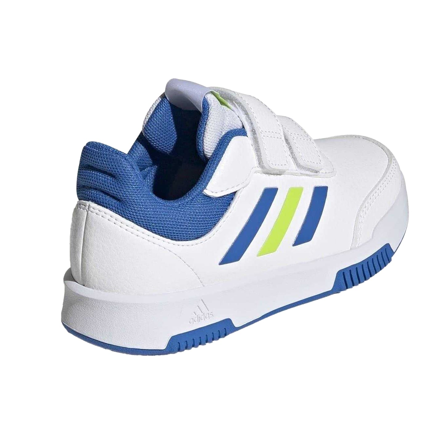 White-Royal Blue - Back - Adidas Boys Tensaur Hook and Loop Trainers