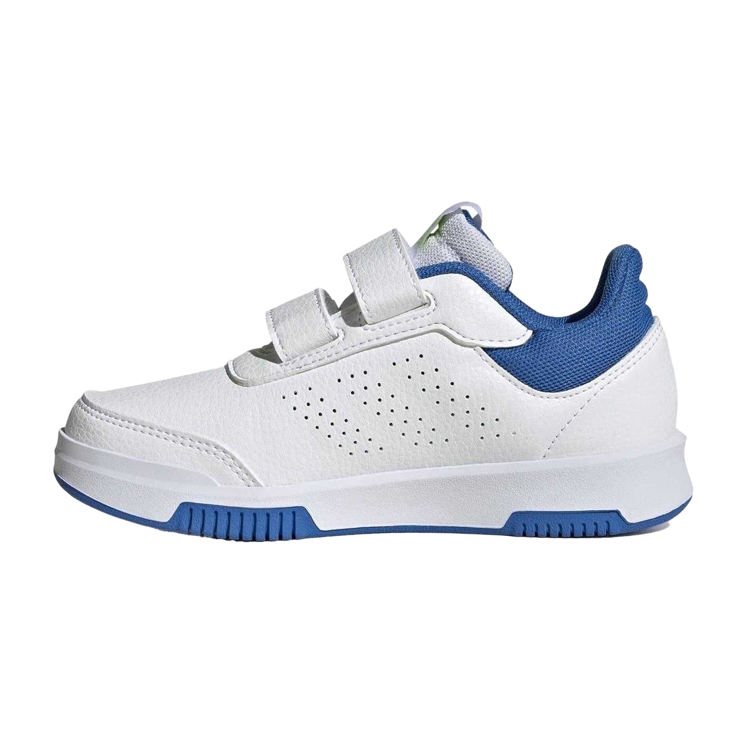 White-Royal Blue - Side - Adidas Boys Tensaur Hook and Loop Trainers