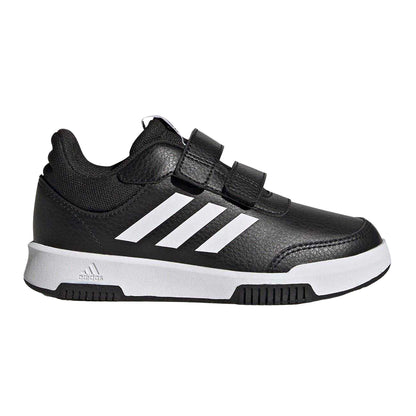 Black-White - Front - Adidas Boys Tensaur Hook and Loop Trainers