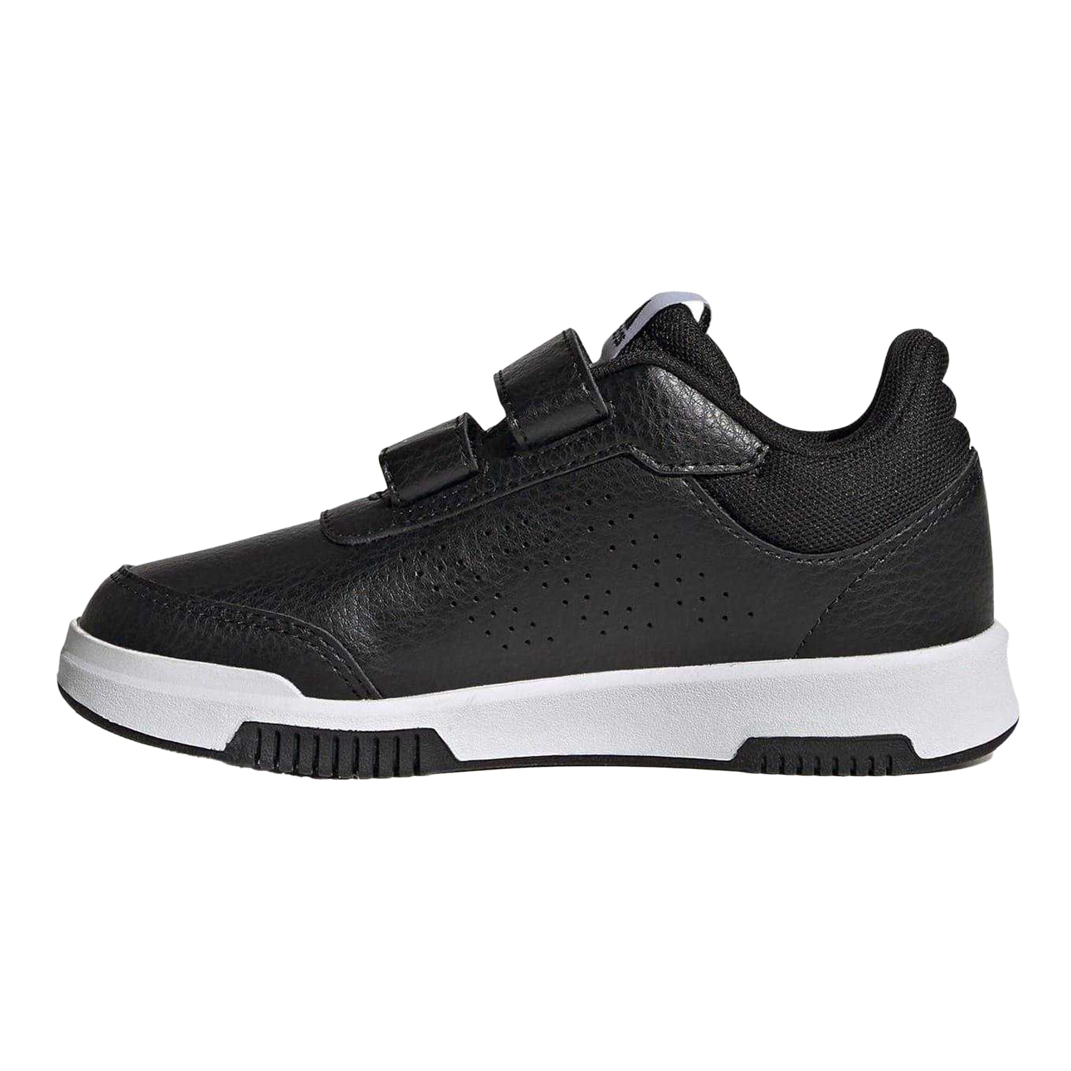 Black-White - Side - Adidas Boys Tensaur Hook and Loop Trainers