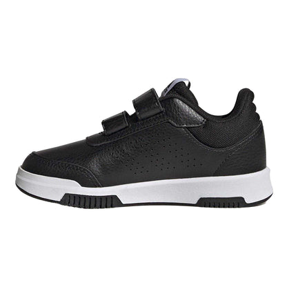 Black-White - Side - Adidas Boys Tensaur Hook and Loop Trainers