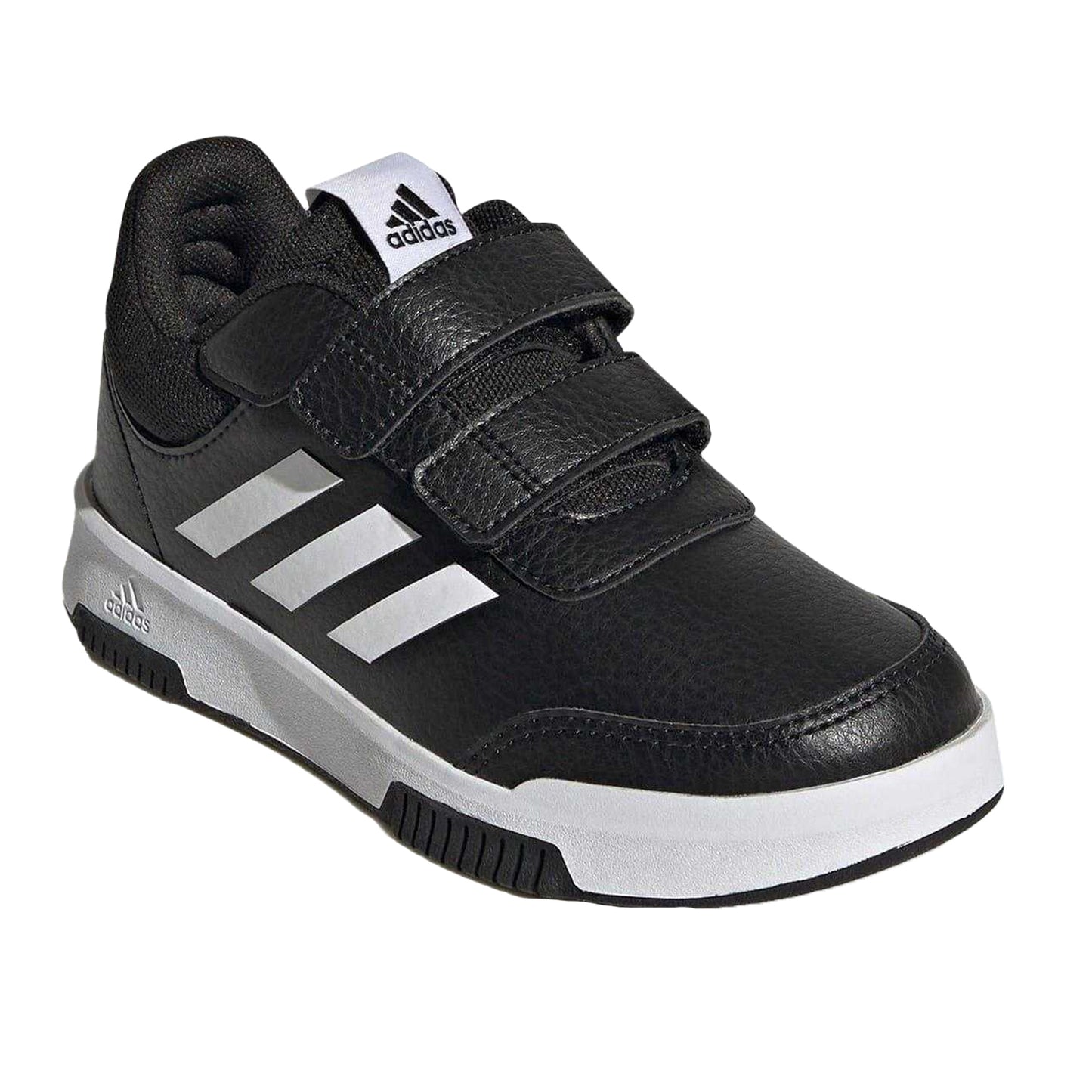 Black-White - Pack Shot - Adidas Boys Tensaur Hook and Loop Trainers