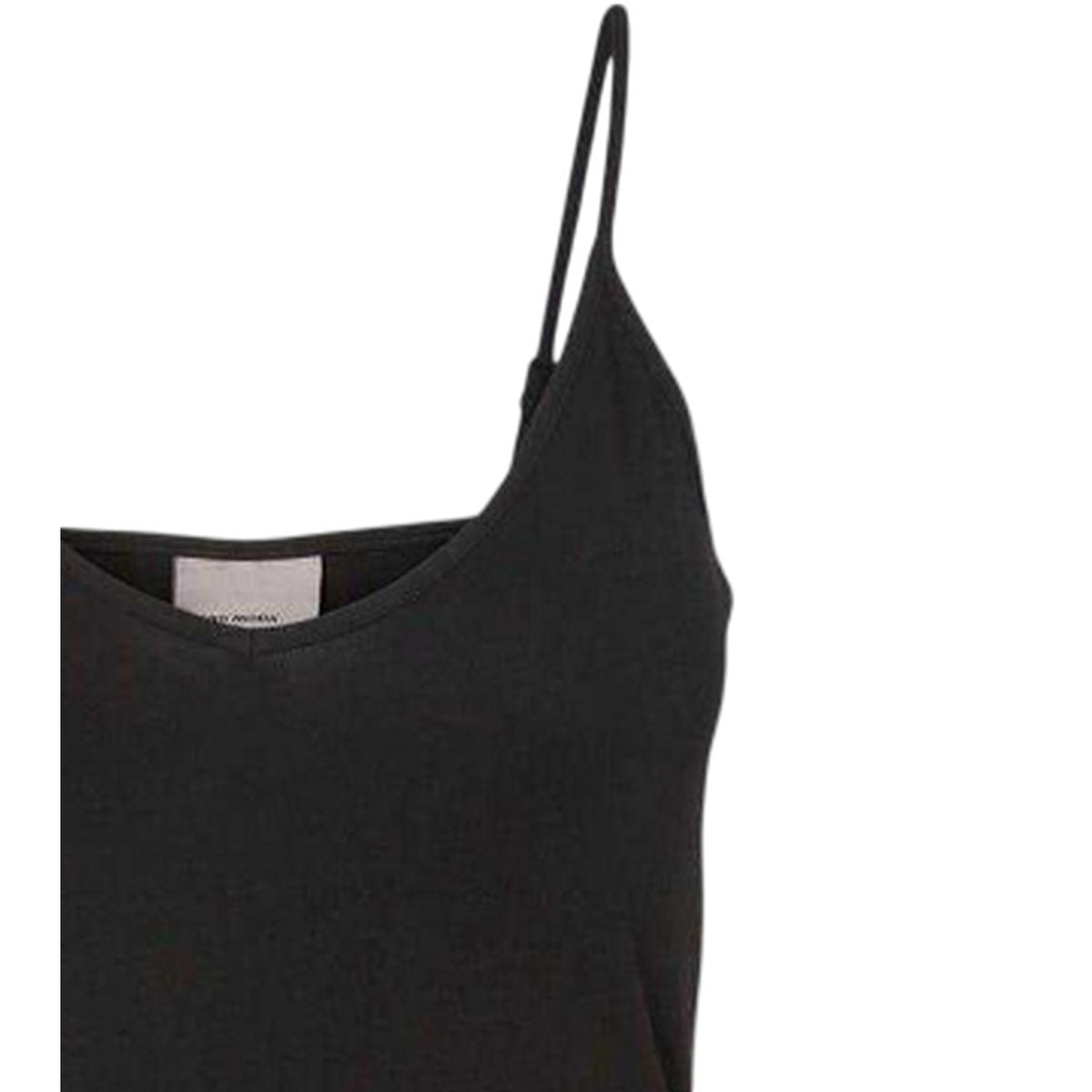 Black-Port - Side - Vero Moda Womens-Ladies Slim Spaghetti Strap Camisole (Pack of 2)