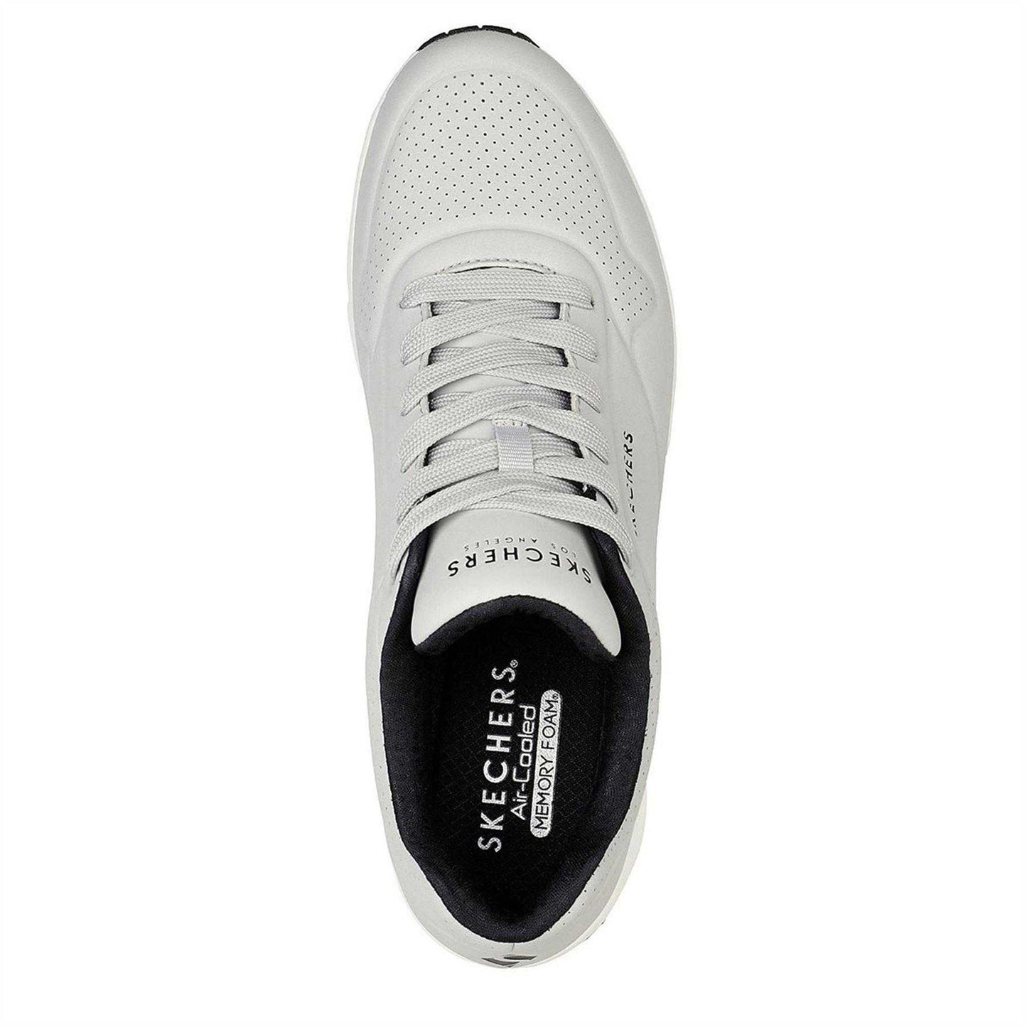 Light Grey - Side - Skechers Mens Uno Stand On Air Skech-Air Trainers