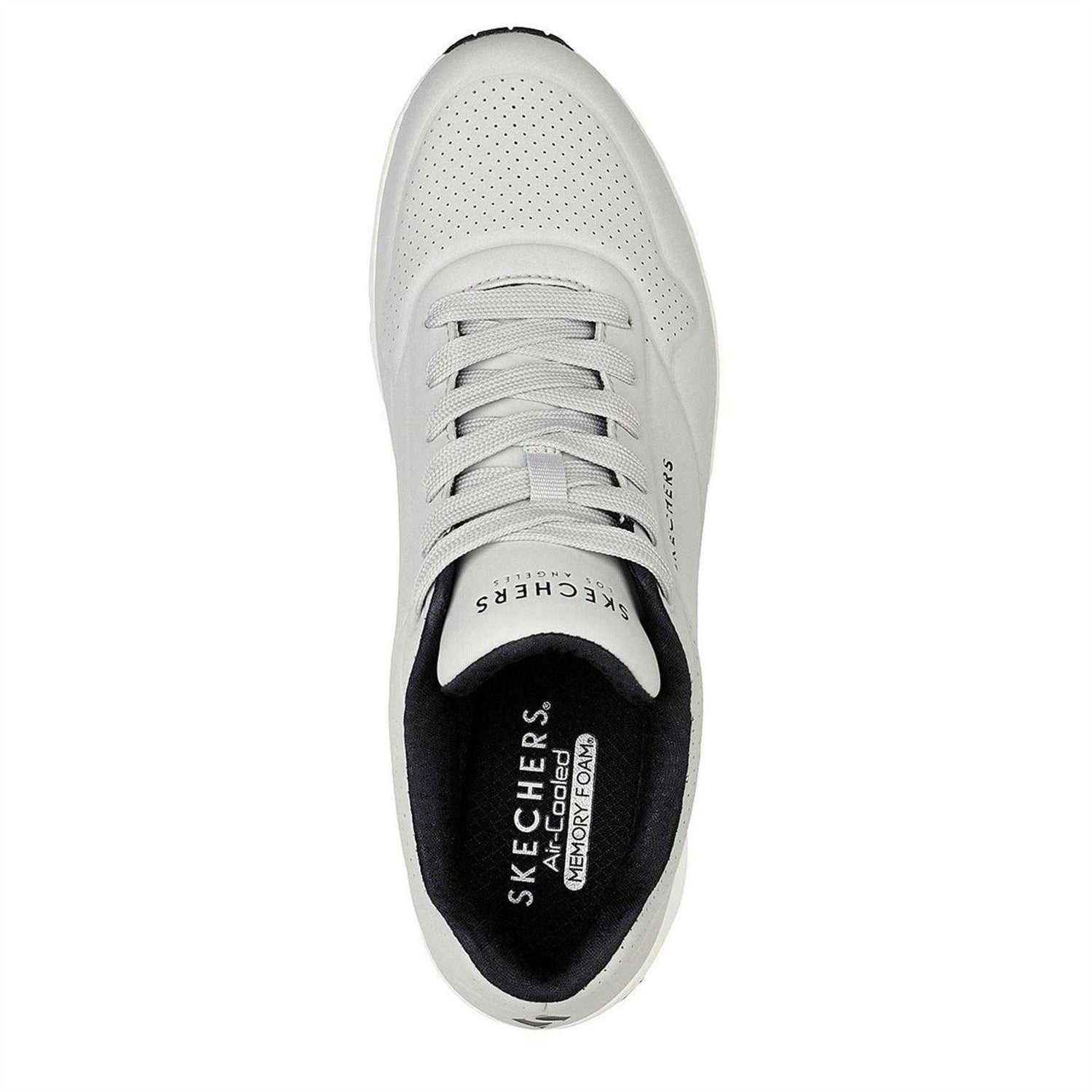 Light Grey - Side - Skechers Mens Uno Stand On Air Skech-Air Trainers