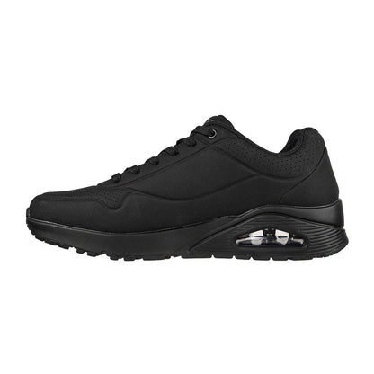 Triple Black - Back - Skechers Mens Uno Stand On Air Skech-Air Trainers