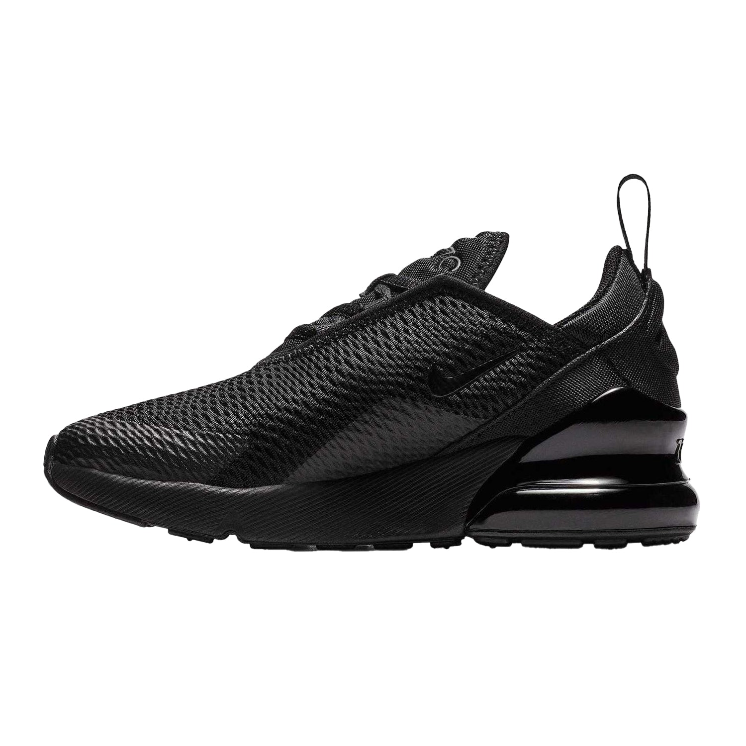 Triple Black - Back - Nike Childrens-Kids Air Max 270 Trainers