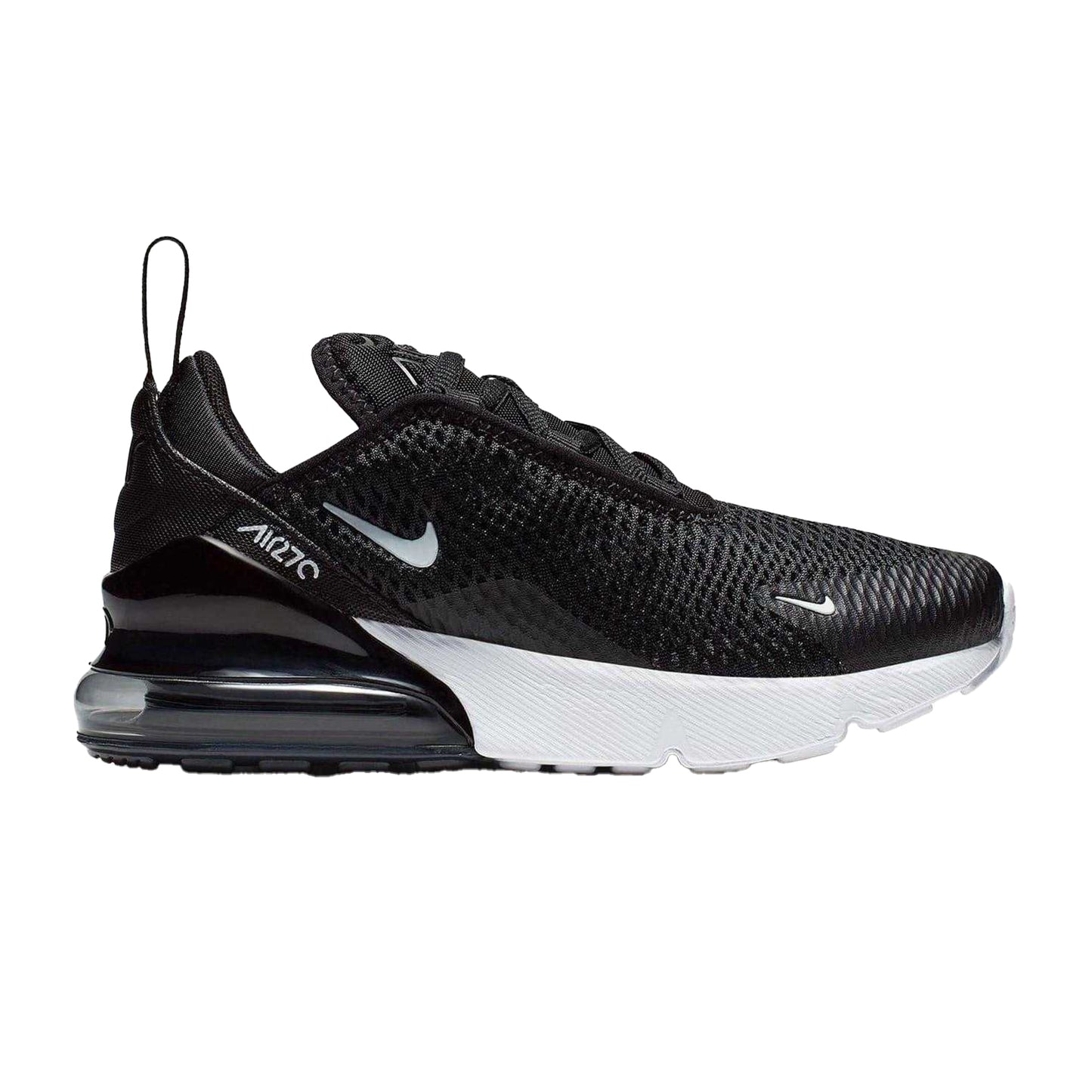 Black-White - Front - Nike Childrens-Kids Air Max 270 Trainers