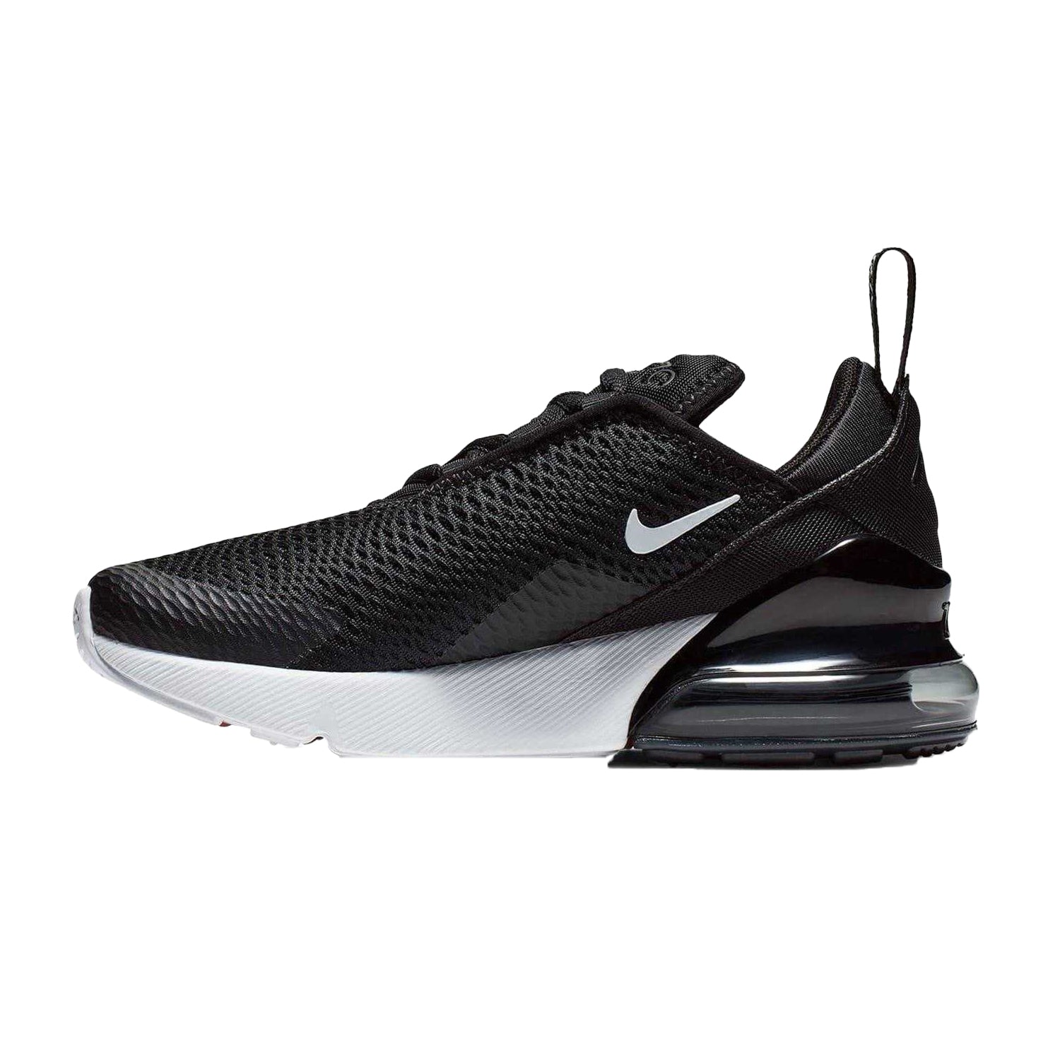 Black-White - Back - Nike Childrens-Kids Air Max 270 Trainers