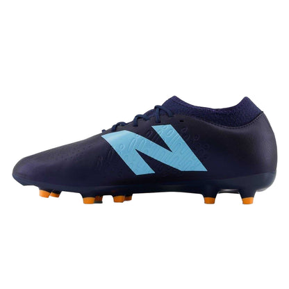Navy-Sky Blue - Back - New Balance Mens Tekela V4+ Magique Logo Firm Ground Football Boots