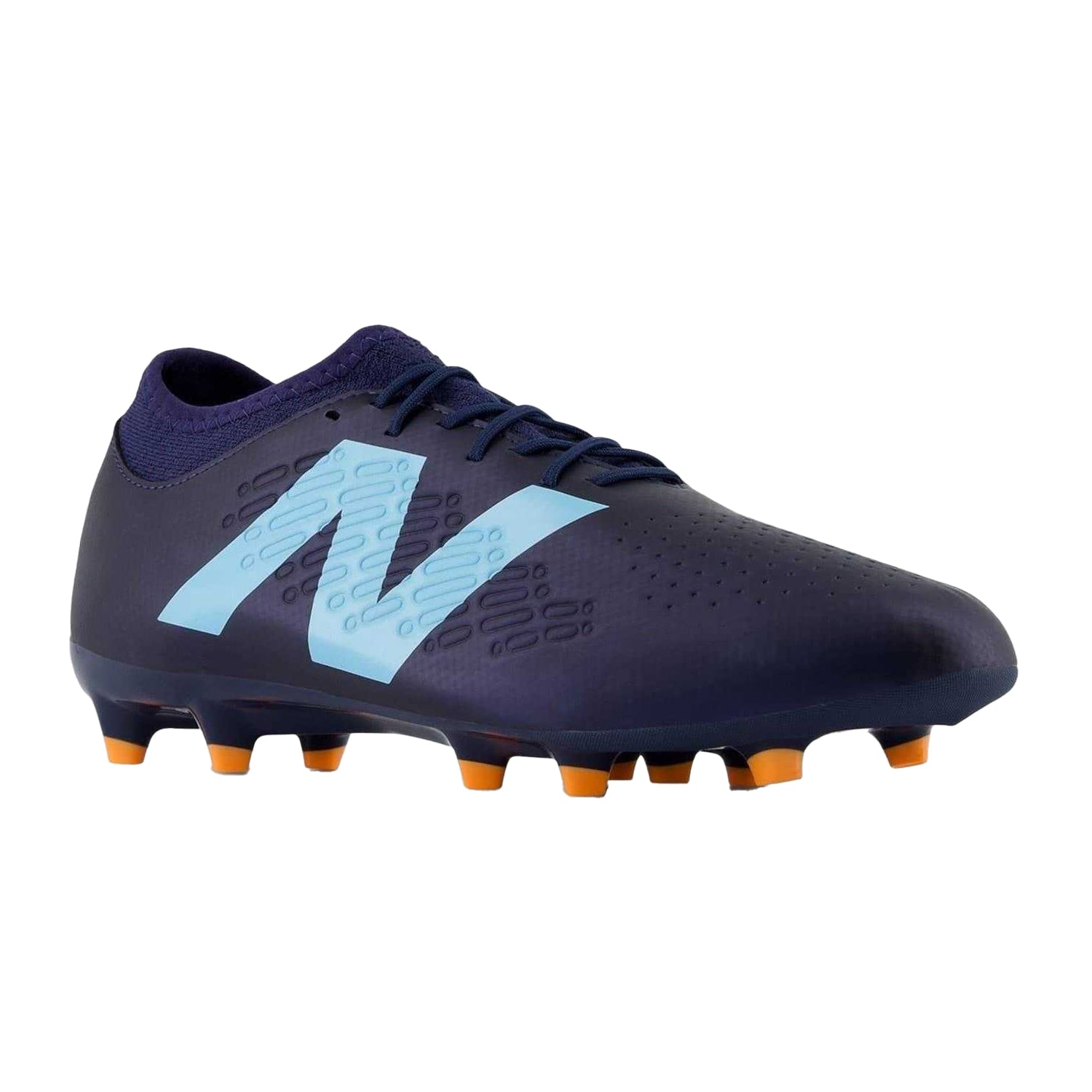 Navy-Sky Blue - Pack Shot - New Balance Mens Tekela V4+ Magique Logo Firm Ground Football Boots
