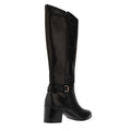 Black - Back - Dune London Womens-Ladies Trusti Casual Leather Knee-High Boots