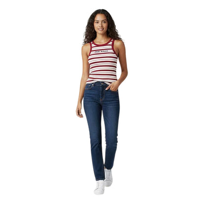 Red - Lifestyle - Jack Wills Womens-Ladies Striped Slim Tank Top