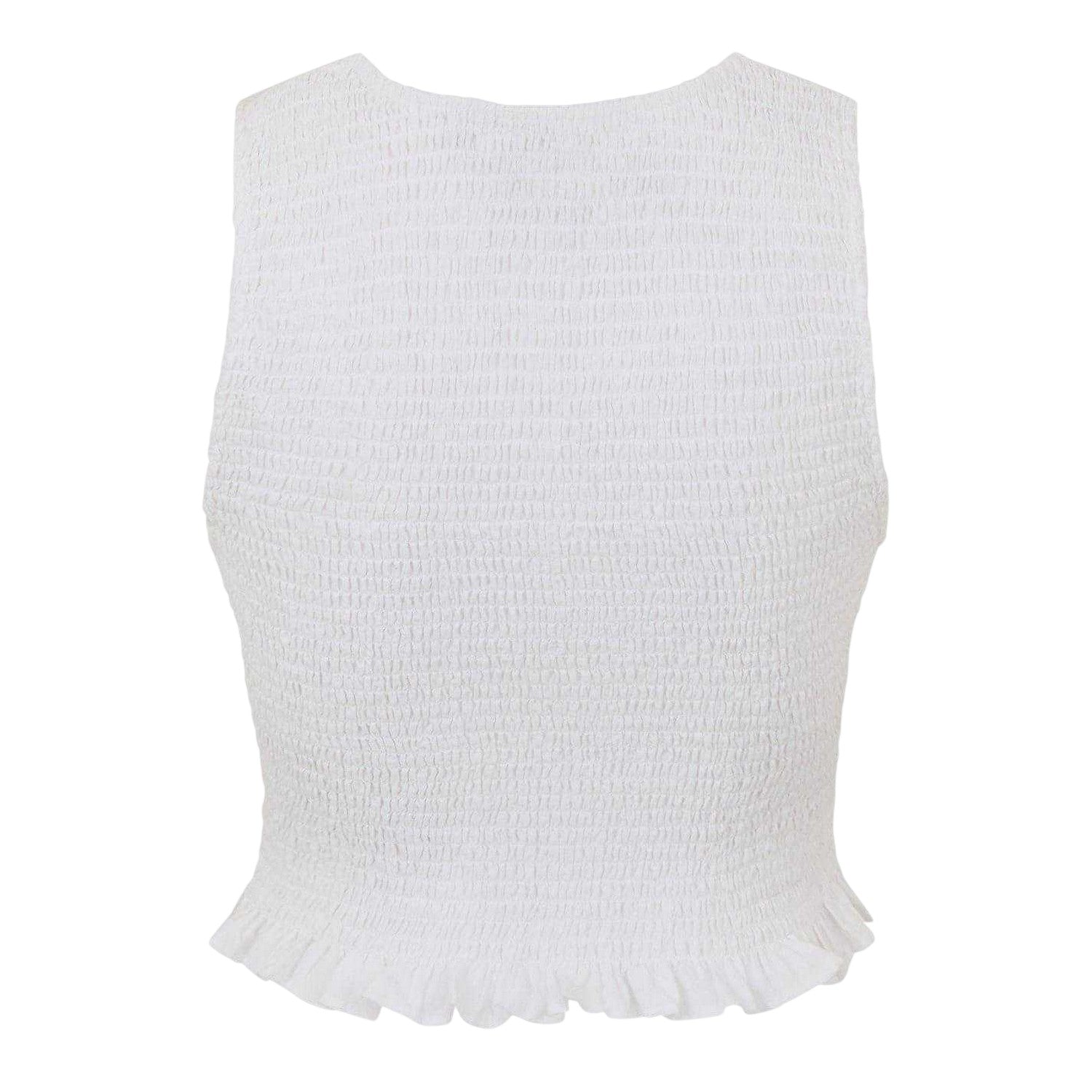 Vintage White - Back - Jack Wills Womens-Ladies Cotton Sleeveless Tank Top